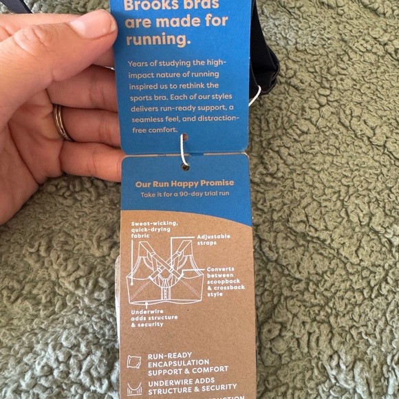 Brooks Women's Underwire Sports Bra for High Impact Running & Workouts 40DD - Picture 9 of 11